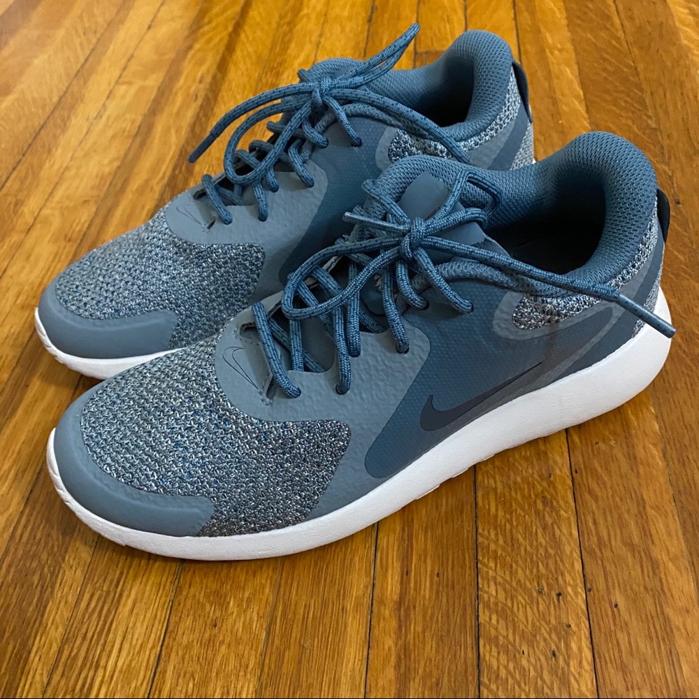 Slate blue/grey Nike athletic shoes